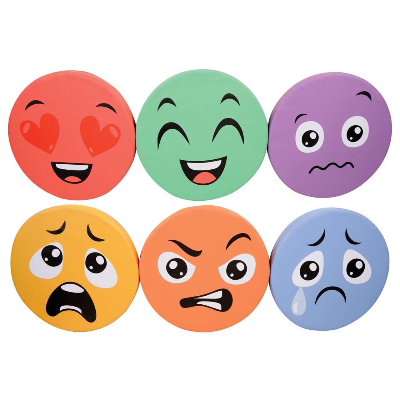 Kaplan Early Learning Company Emotion Floor Cushions - Set of 6